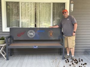 Pete Schneider, winner of the NAETC made bench