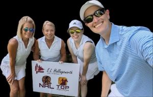 The E.L. Hollingsworth team, runner-up with a score of  59