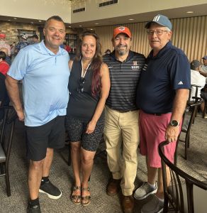 Corunna reunion - Nazario Cantu, Kathy Perez-Todd, Sam Vowell, and Scott Zuckschwerdt